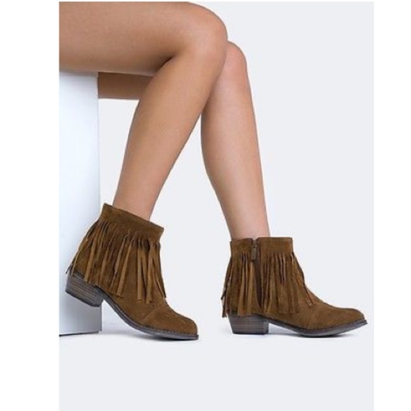 Breckelles fringe booties coral - Picture 7 of 7